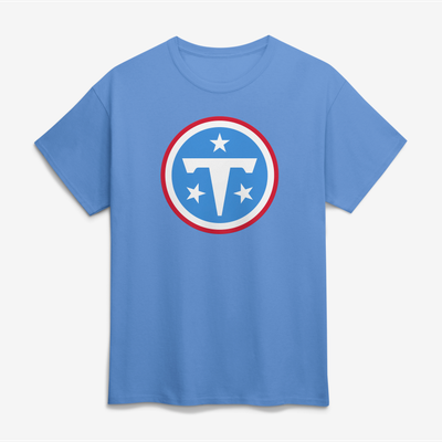  Tennessee Titans Logo Athletic Primary Logo T-Shirt - Light Blue