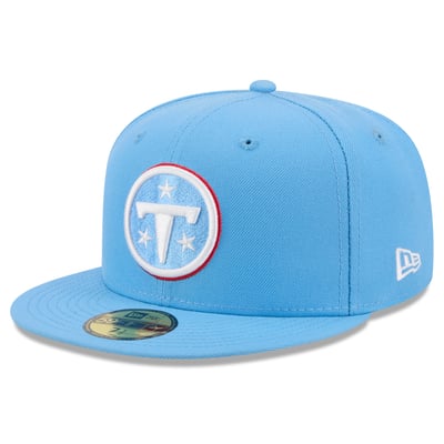  Tennessee Titans New Era  59FIFTY Fitted Hat - Light Blue