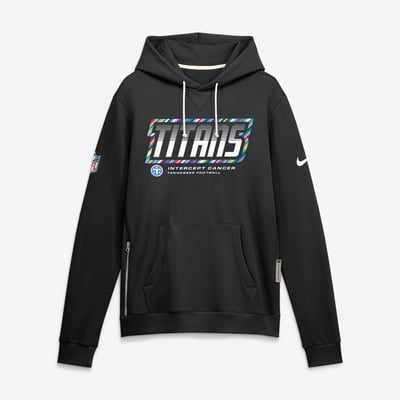 Tennessee Titans Nike 2026 NFL Crucial Catch Sideline Standard Issue Dri-FIT Pullover Hoodie - Black