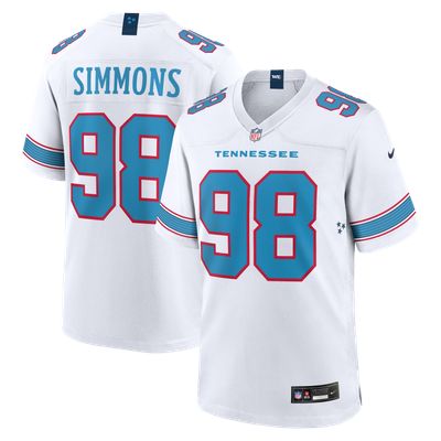Jeffery Simmons Tennessee Titans Nike Game Jersey - White