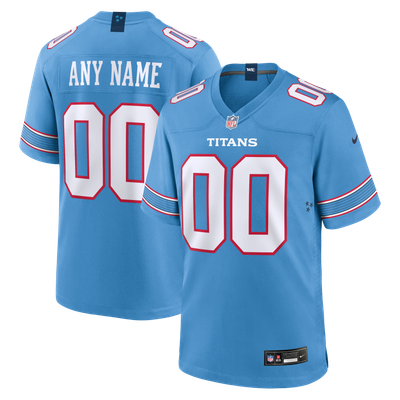Tennessee Titans Nike Game Custom Jersey - Light Blue