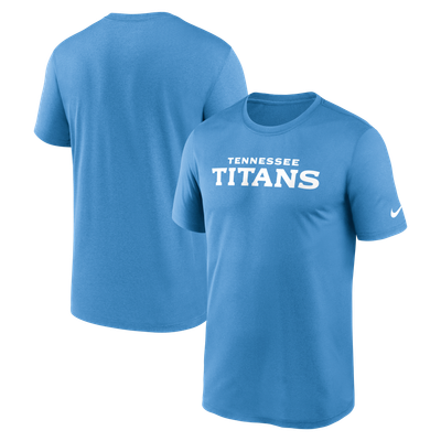 Tennessee Titans Nike Primetime Legend Wordmark Dri-FIT T-Shirt - Light Blue
