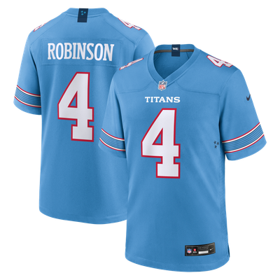 Wan'Dale Robinson Tennessee Titans Nike Team Game Jersey - Light Blue