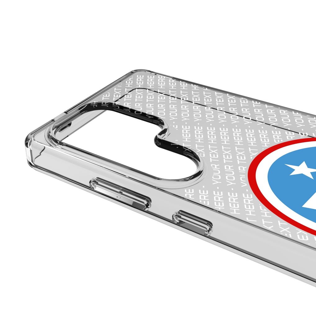 Tennessee Titans Personalized Endzone Plus Design Galaxy Clear Phone Case