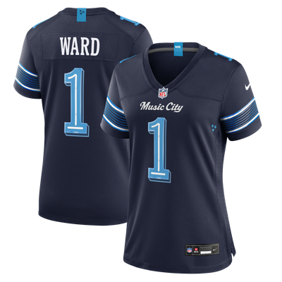 Cameron Ward Tennessee Titans Nike Women's 2026 Rivalries Collection Game Jersey - Navy