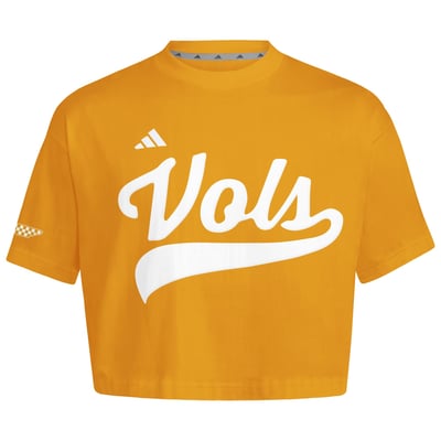 Tennessee Volunteers adidas Women's Cropped Baseball Fashion Jersey - Tennessee Orange