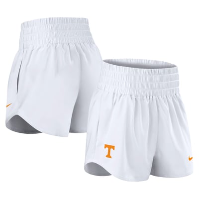 Tennessee Volunteers Nike Women's Performance One Dri-FIT High-Rise Shorts - White