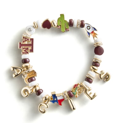 Texas A&M Aggies BaubleBar Motif Slogan Bracelet