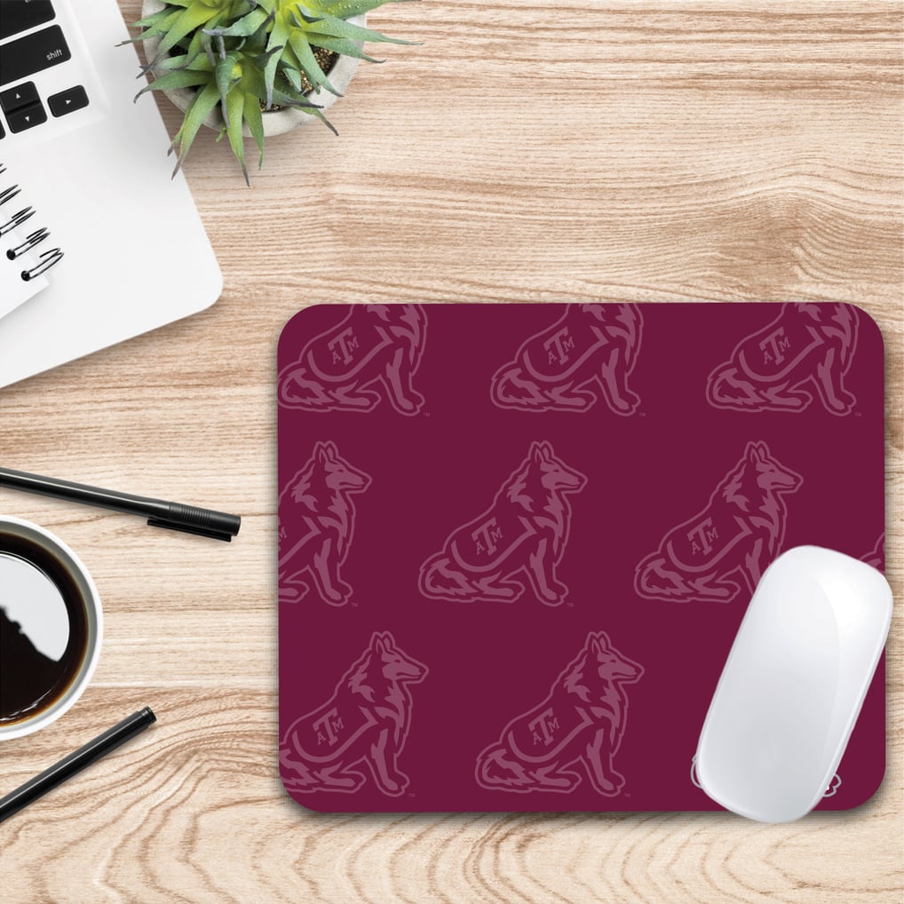 Texas A&M Aggies Echo Logo Mouse Pad - Maroon