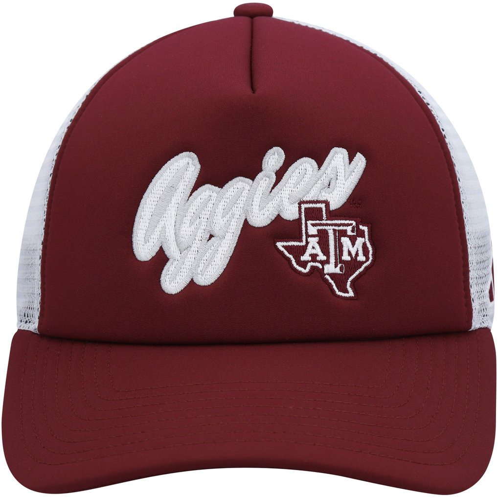 Texas A&M Aggies adidas Script Trucker Snapback Hat - Maroon