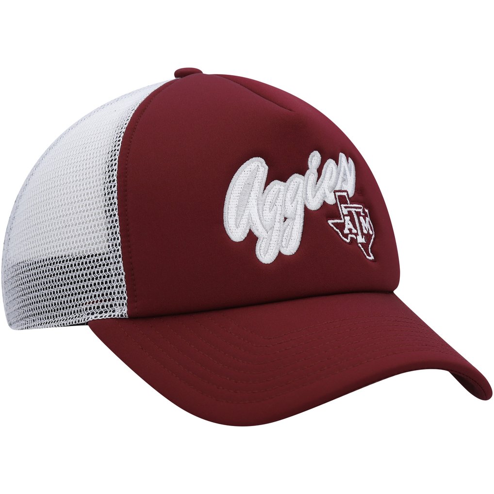 Texas A&M Aggies adidas Script Trucker Snapback Hat - Maroon