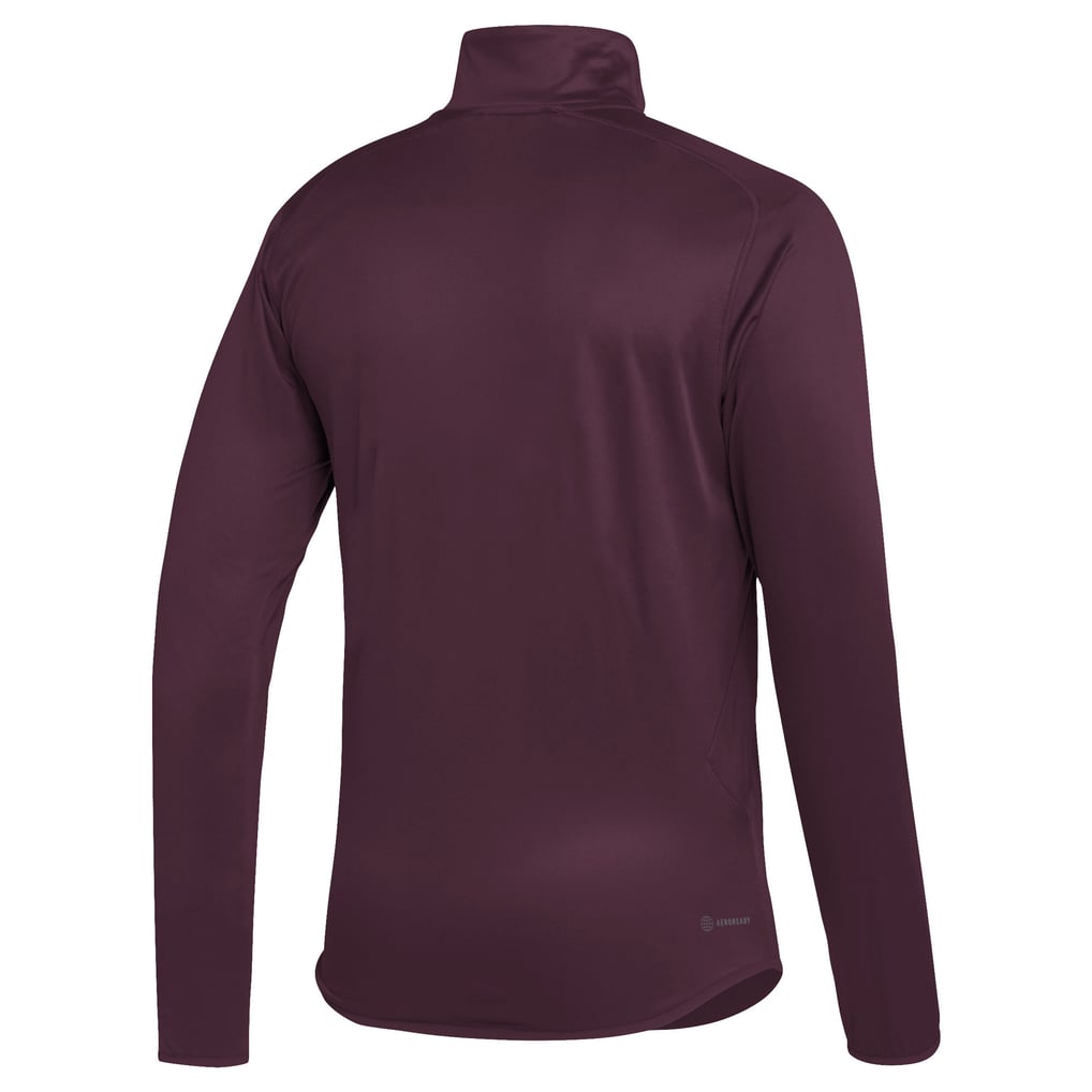  Texas A&M Aggies adidas Stadium Knit Quarter-Zip Pullover Jacket - Maroon