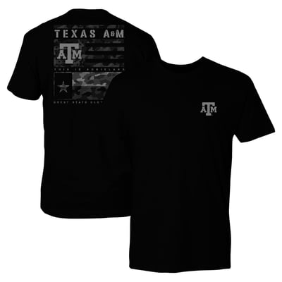 Texas A&M Aggies Camo Flag Panel T-Shirt - Black