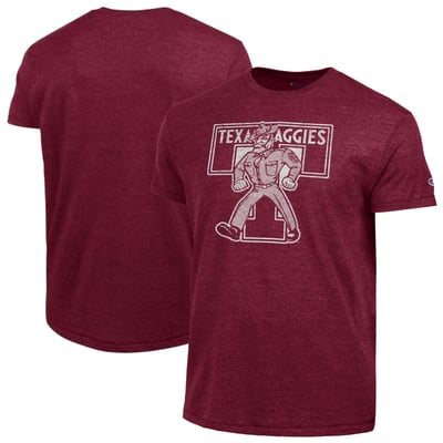  Texas A&M Aggies Champion Vintage Triumph Tri-Blend T-Shirt - Maroon