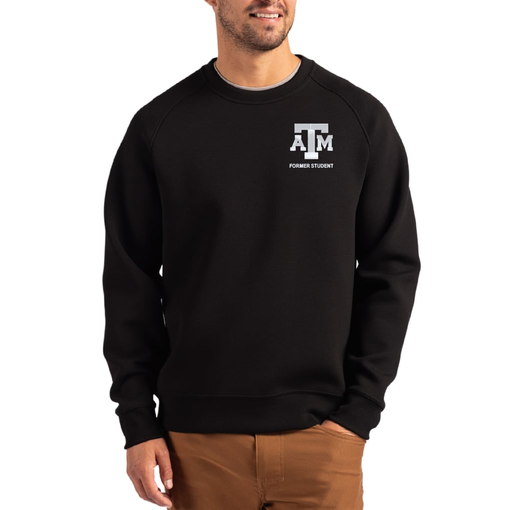 Texas A&M Aggies Cutter & Buck Roam Recycled Pullover - Black