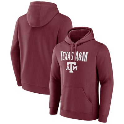  Texas A&M Aggies Fanatics Team Lockup Pullover Hoodie - Maroon
