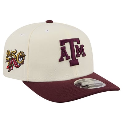 Texas A&M Aggies New Era America's 250th 9SEVENTY Adjustable Hat - Cream/Maroon