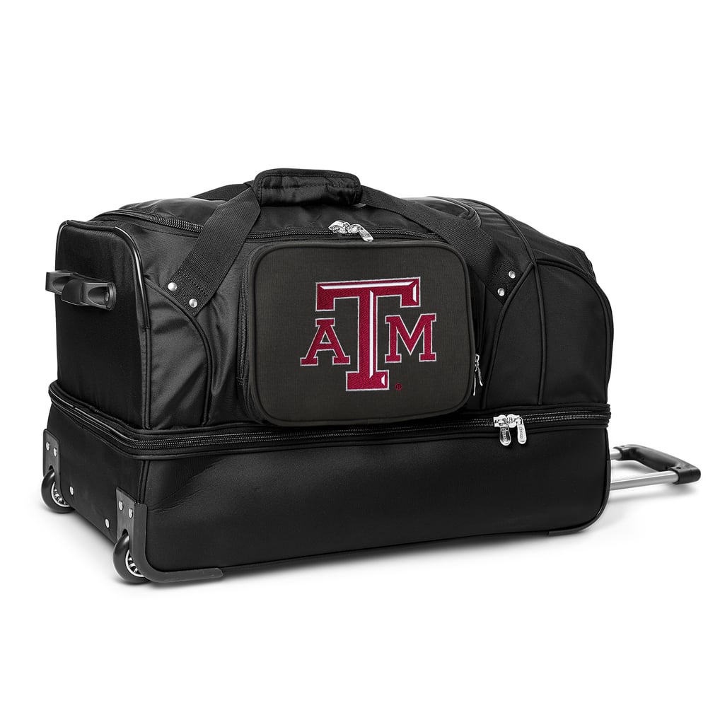 Texas A&M Aggies MOJO 27'' 2-Wheel Drop Bottom Rolling Duffel Bag - Black