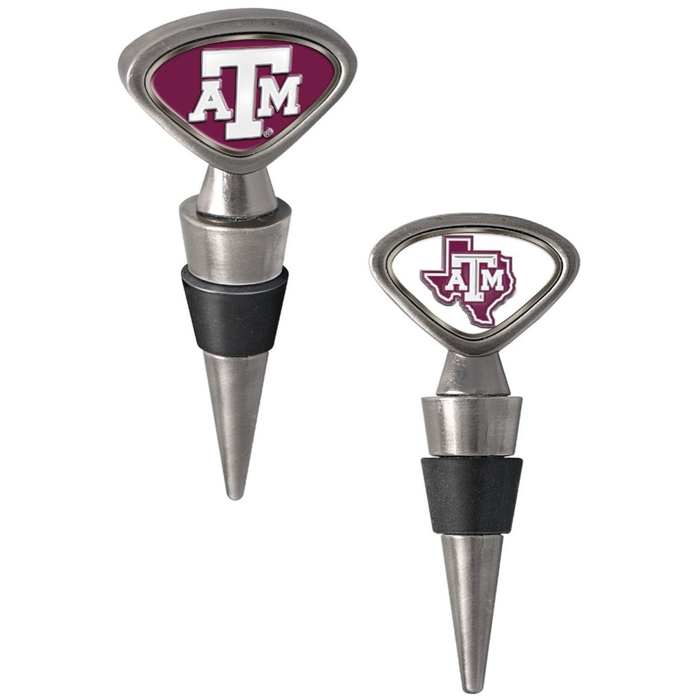 Texas A&M Aggies Wine Stopper - Silver
