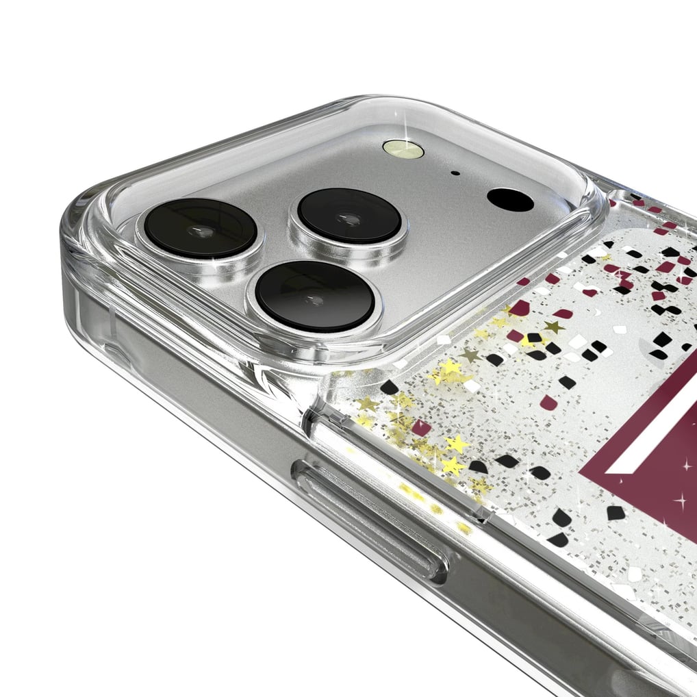 Texas A&M Aggies iPhone Glitter Confetti Design Case