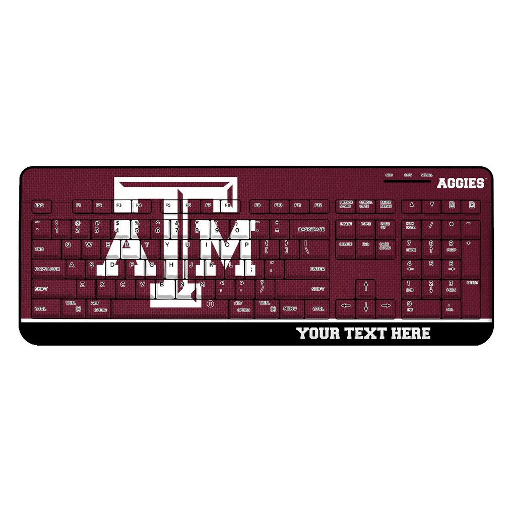 Texas A&M Aggies Personalized Wireless Keyboard
