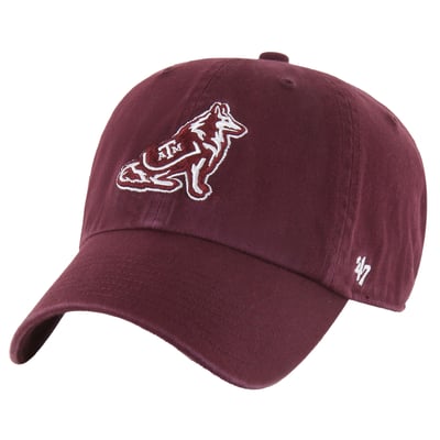  Texas A&M Aggies '47 Unisex Mascot Clean Up Adjustable Hat - Maroon