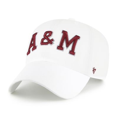  Texas A&M Aggies '47 Unisex Clean Up Adjustable Hat - White