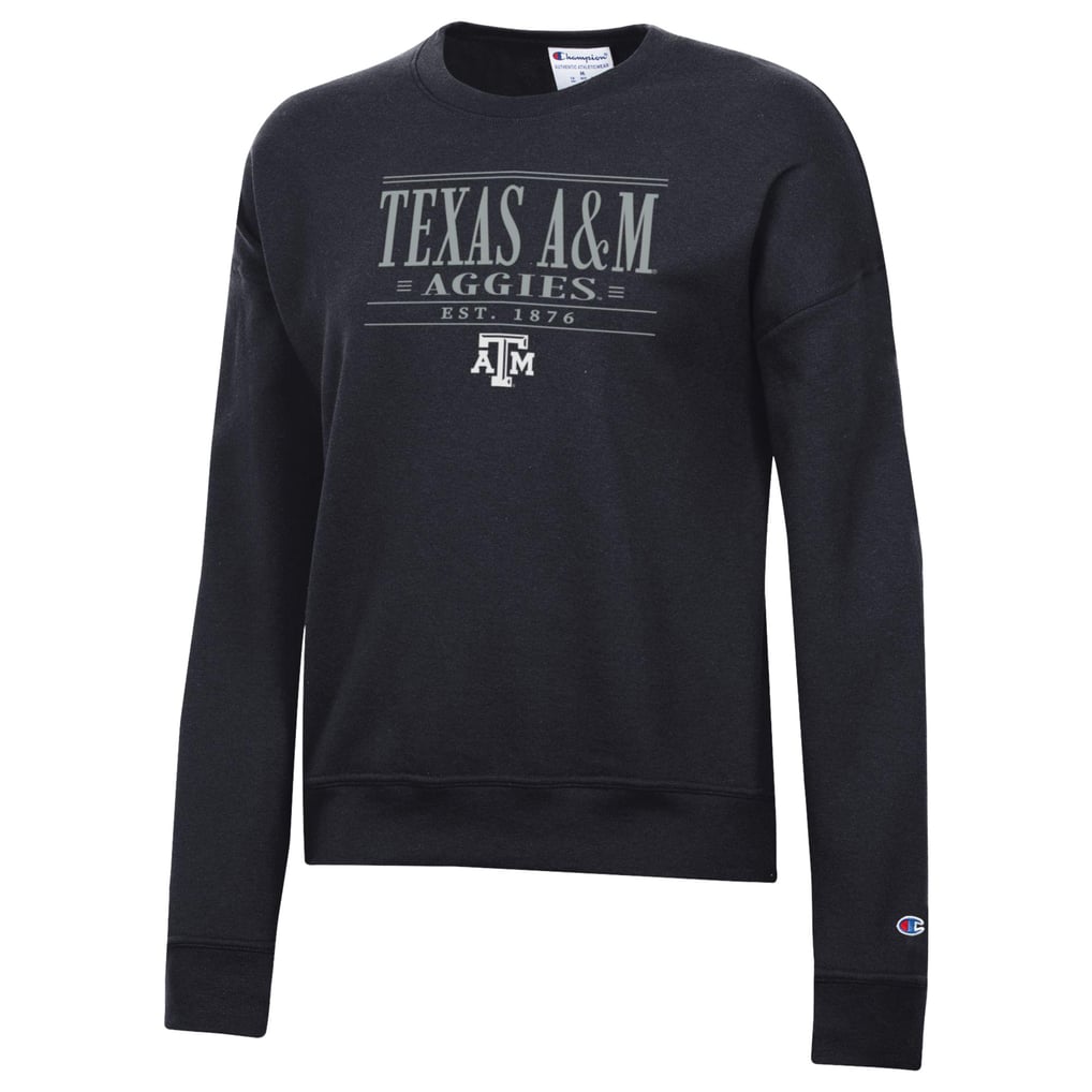 Texas A&M Aggies Champion Women's Powerblend Pullover Sweatshirt - Black
