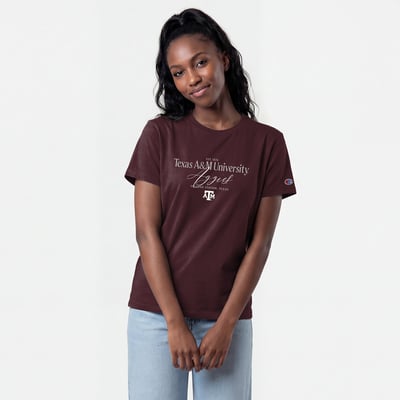  Texas A&M Aggies Champion Women's Lifestyle T-Shirt - Maroon