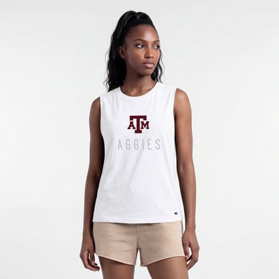  Texas A&M Aggies Champion Women's Lifestyle Tank Top - White