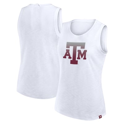 Texas A&M Aggies Fanatics Women's Activate Slub Tank Top - White