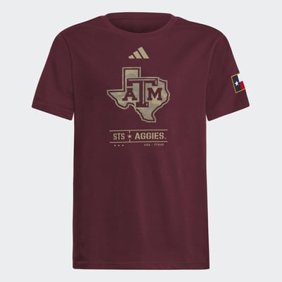Texas A&M Aggies adidas Youth Honor & Support T-Shirt - Maroon