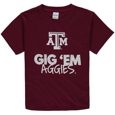 Texas A&M Aggies Youth Crew Neck T-Shirt - Maroon