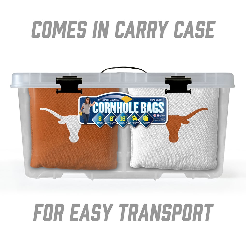 Texas Longhorns IDNA Eight-Piece Cornhole Bag Set