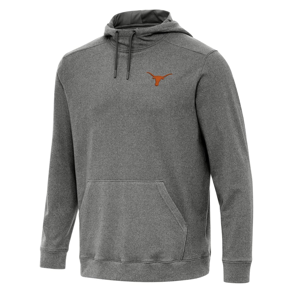 Texas Longhorns Antigua Cloud Pullover Hoodie - Heather Black