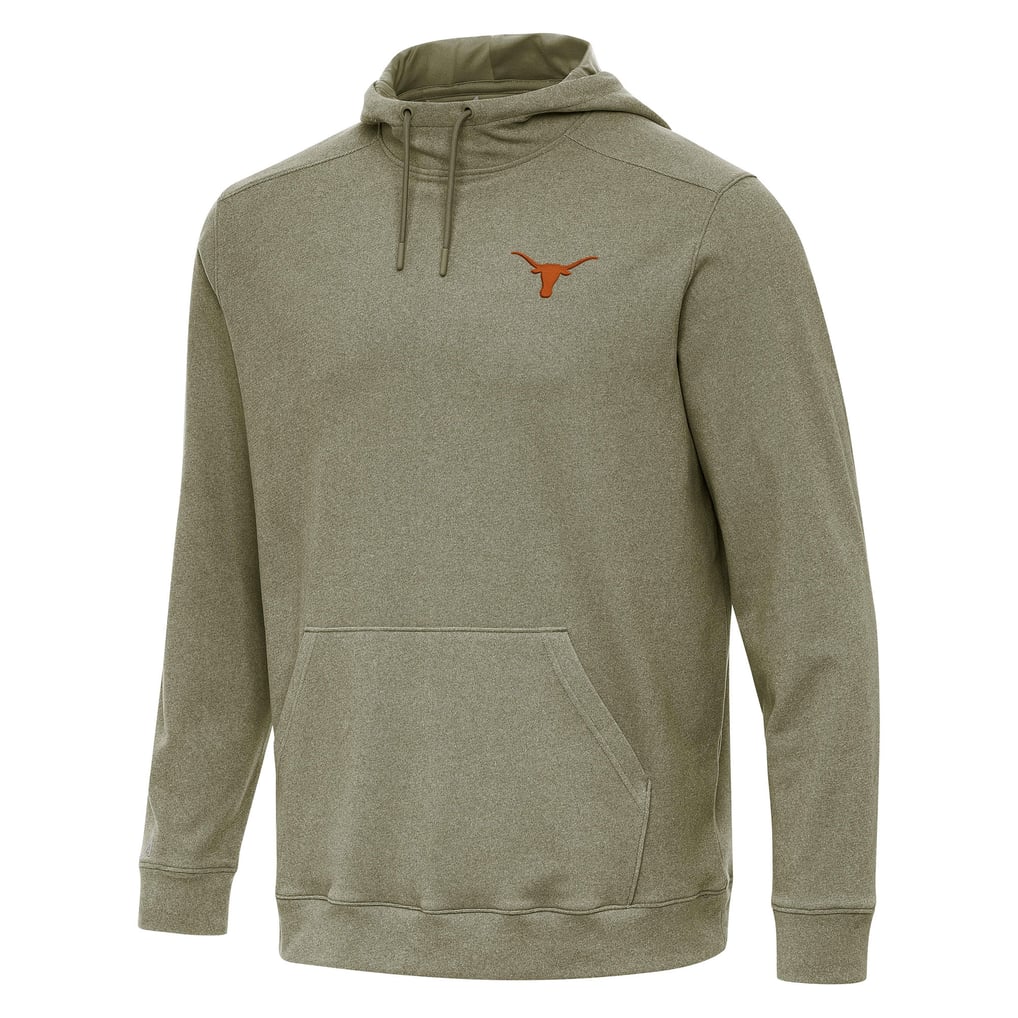 Texas Longhorns Antigua Cloud Pullover Hoodie - Olive