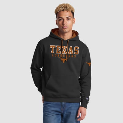  Texas Longhorns Champion Contrast Hoodie - Black