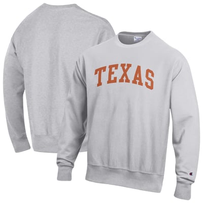 Texas Longhorns Champion Reverse Weave Fleece Sweatshirt - Gray