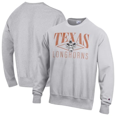 Texas Longhorns Champion Reverse Weave Fleece Sweatshirt - Gray