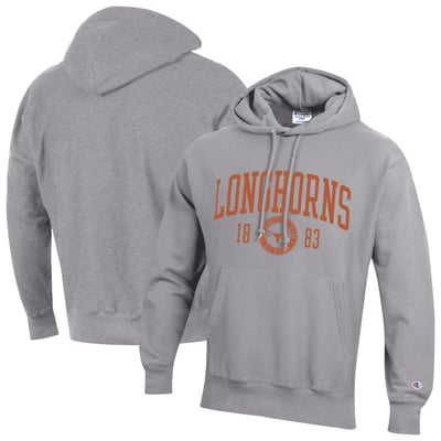  Texas Longhorns Champion Established Reverse Weave Hoodie - Heather Gray
