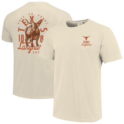 Texas Longhorns Comfort Colors Mascot Overlay T-Shirt - Cream