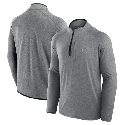 Texas Longhorns Fanatics Mock Neck Half-Zip Pullover Jacket  - Black