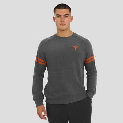 Texas Longhorns J. Palmer Players Lounge Raglan Tri-Blend Sweatshirt - Gray