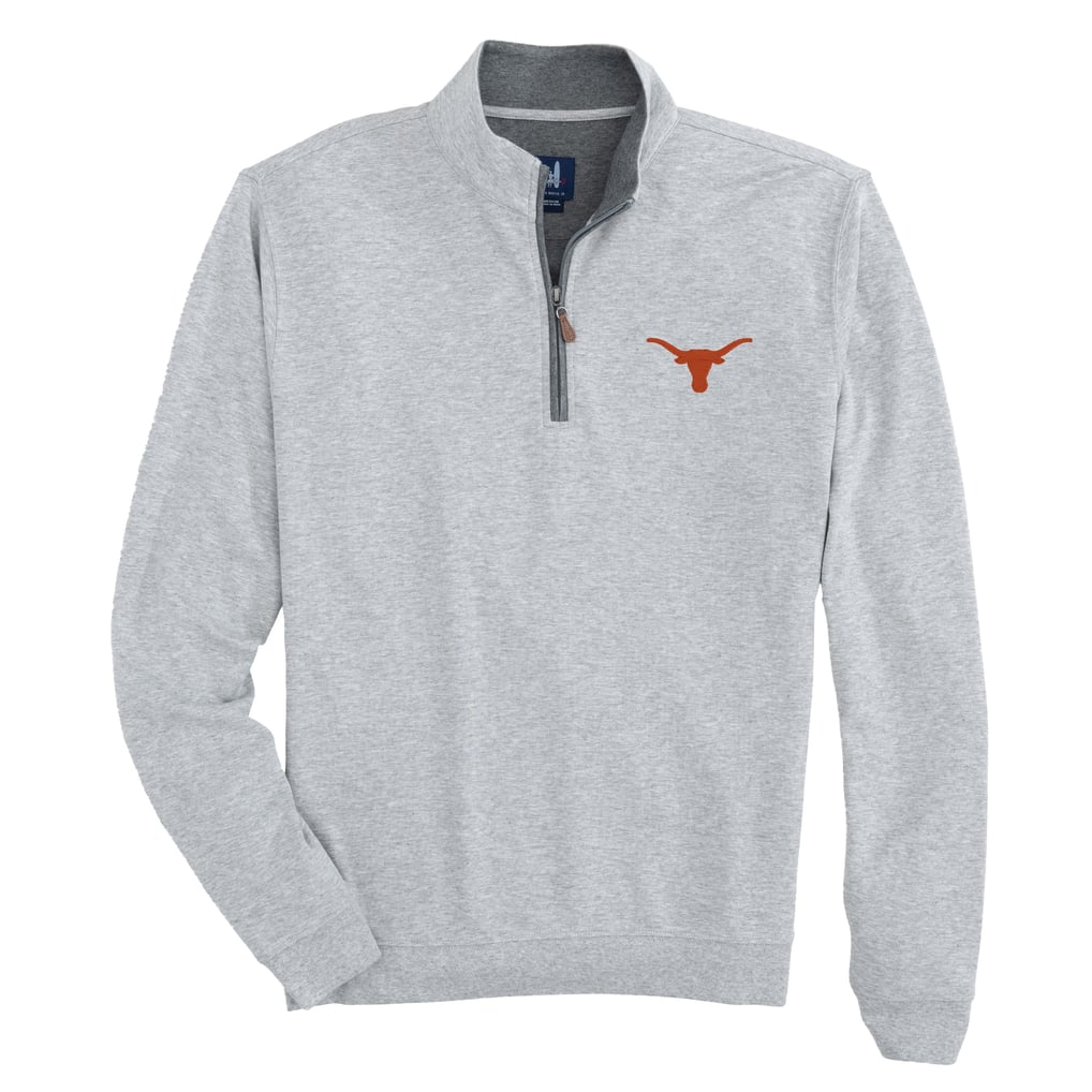 Texas Longhorns johnnie-O Sully Tri-Blend Quarter-Zip Pullover - Gray