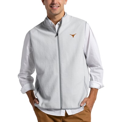 Texas Longhorns League Collegiate Wear  Summit Full-Zip Vest - Gray