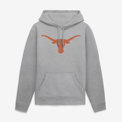 Texas Longhorns Logo Athletic Sunset Hoodie - Heather Gray