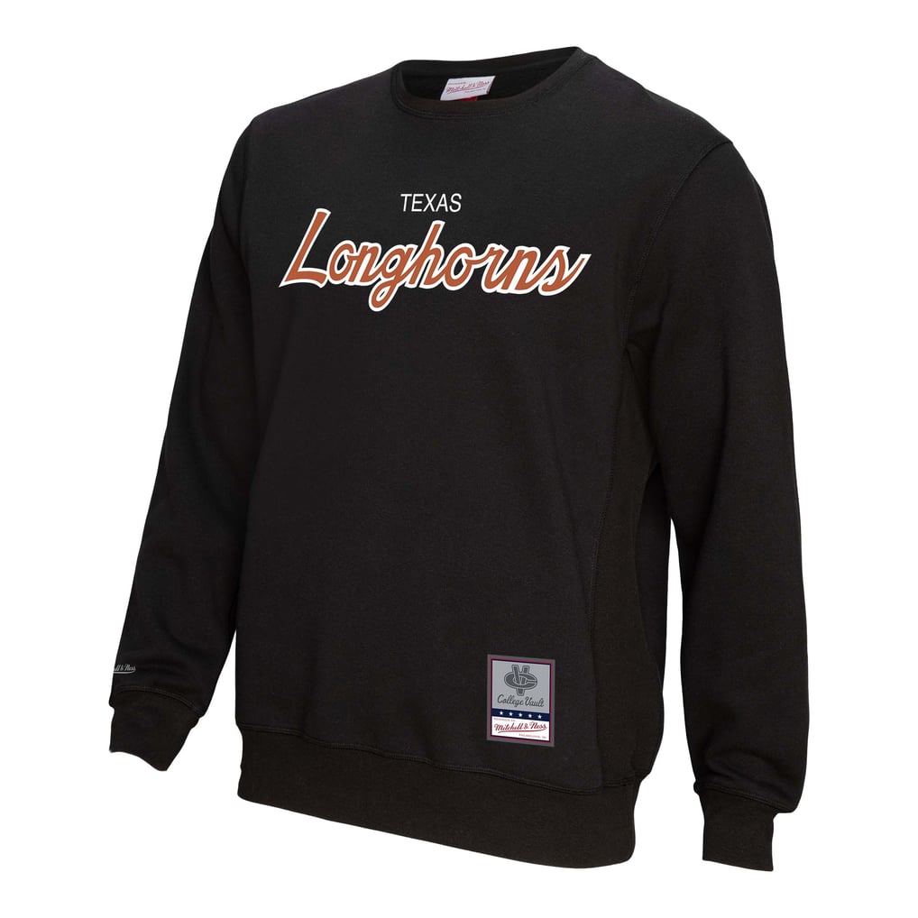  Texas Longhorns Mitchell & Ness Elite Script Pullover Sweatshirt - Black
