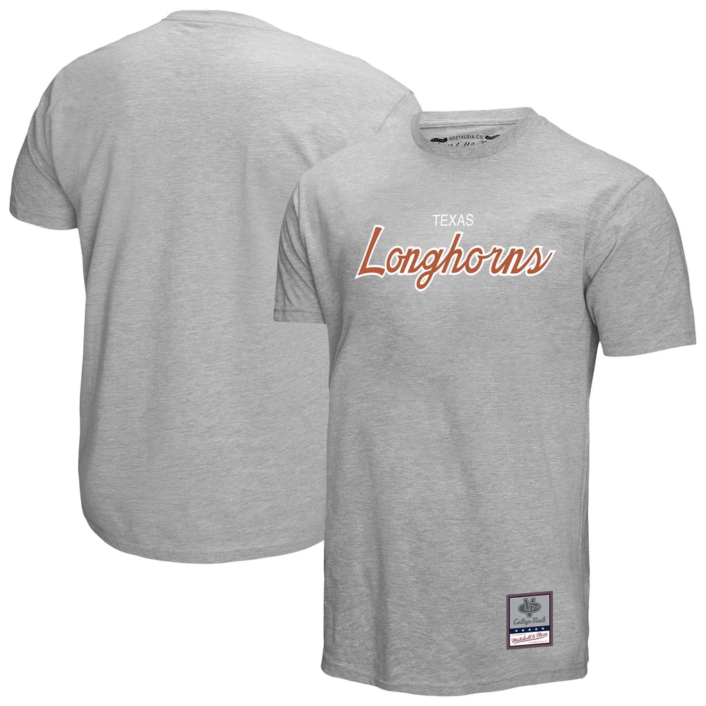  Texas Longhorns Mitchell & Ness Elite Script T-Shirt - Gray