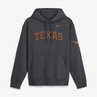  Texas Longhorns Nike 2026 Sideline Club Fleece Hoodie - Anthracite