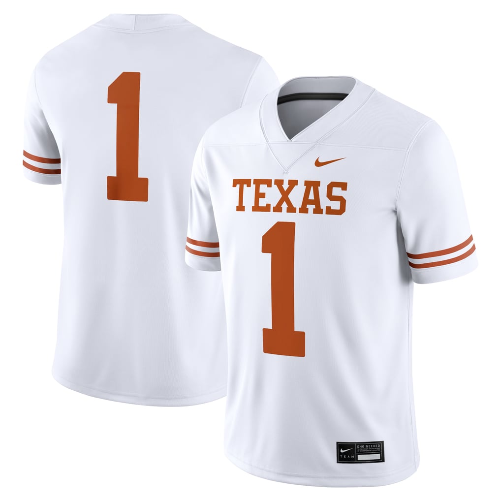 #1 Texas Longhorns Nike Game Jersey - White